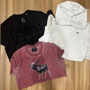 Mens shirts bundle of 3 size Small G By Guess Abercrombie And Fitch Hollister